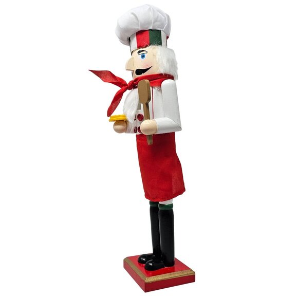 Italian Pizza Chef 16" Christmas Nutcracker - Picture 3 of 4